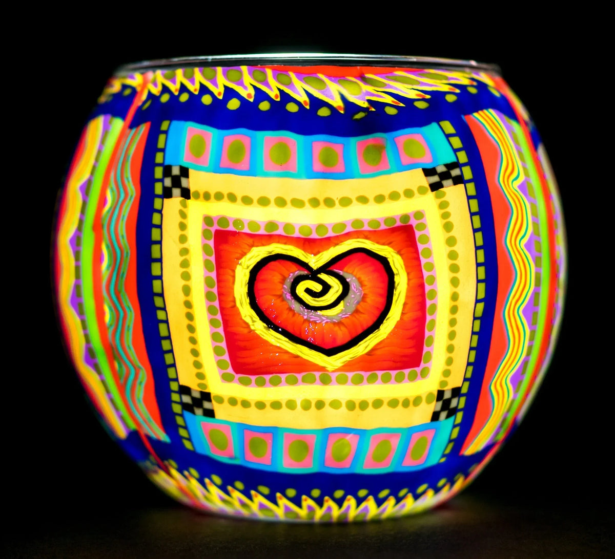 Single Heart Light Globe + LED Base Bundle