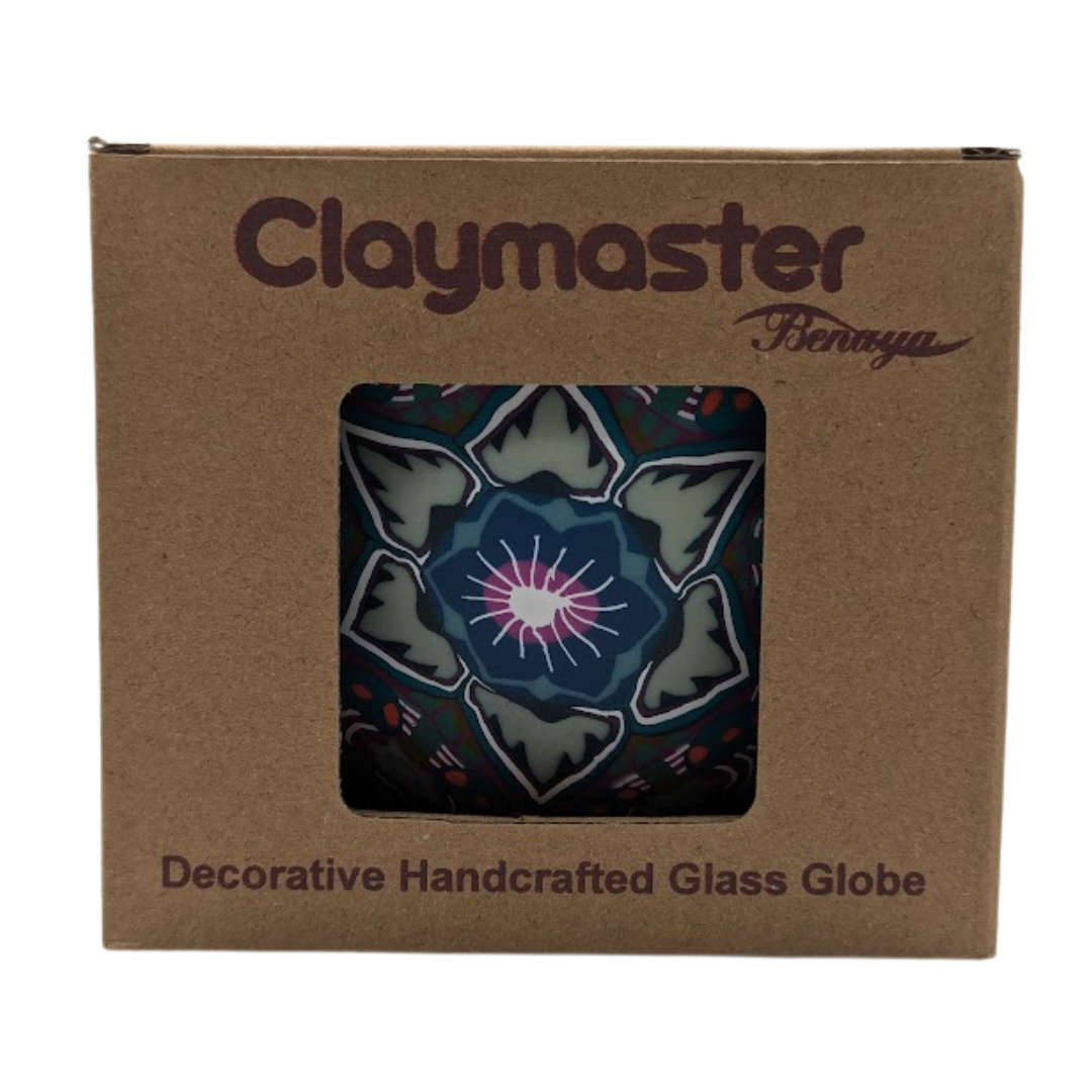 Claymaster Light Globe – Lotus Mandala Design, Gift Boxed