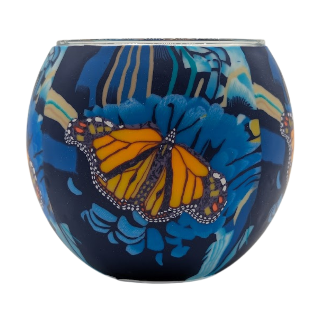 Monarch Butterfly Light Globe + LED Base Bundle
