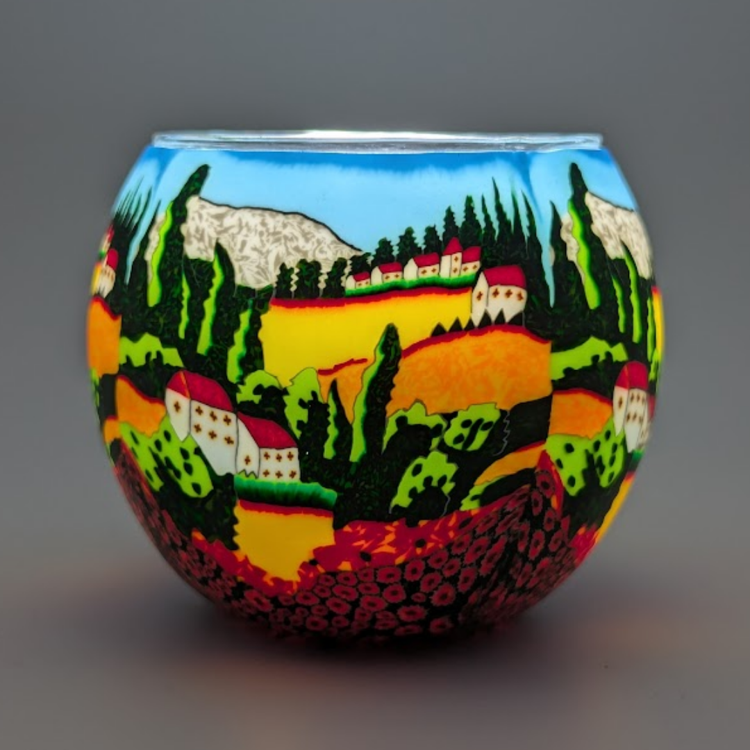 Champs de coquelicots - Globe lumineux Claymaster